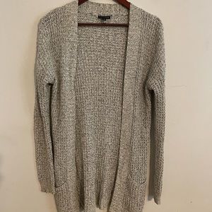 Grey knit cardigan